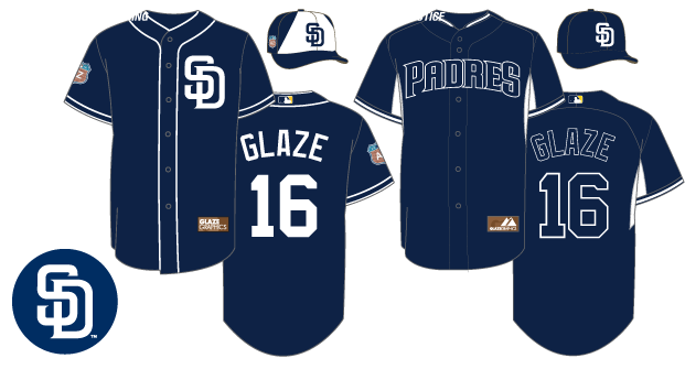 San Diego Padres uniform evolution plaqued poster – Heritage Sports Stuff