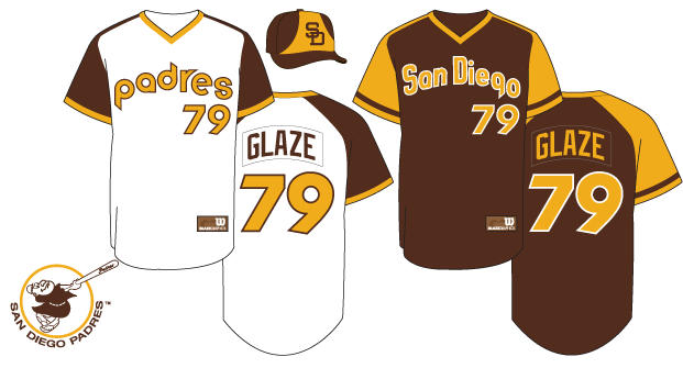padres uniforms through the years