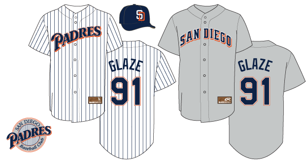 MLB San Diego Padres 1979 uniform original art – Heritage Sports Art
